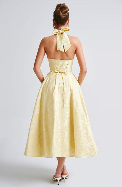Ara | Robe midi avec décolleté dos nu