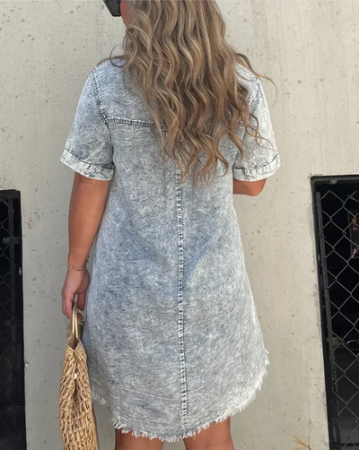 Vera - Robe chemise en denim