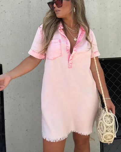 Vera - Robe chemise en denim