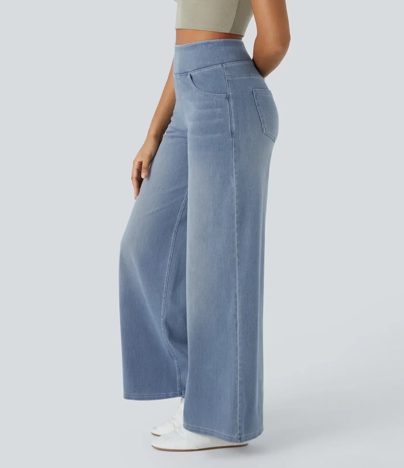 Evie | Pantalon confortable à taille haute et élastique