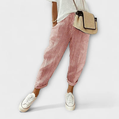 Sanne – Pantalon rayé confortable