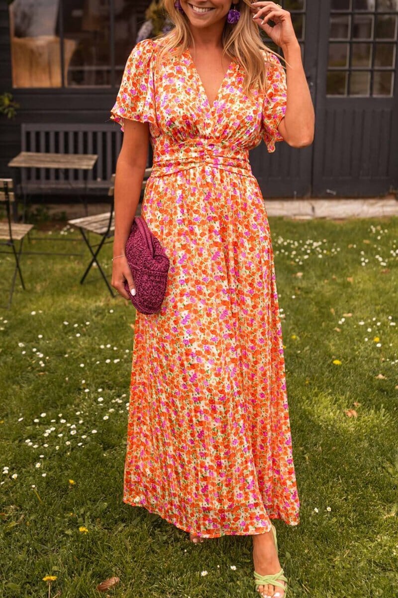Sandra™ | Robe Maxi Élégante avec Décolleté en V