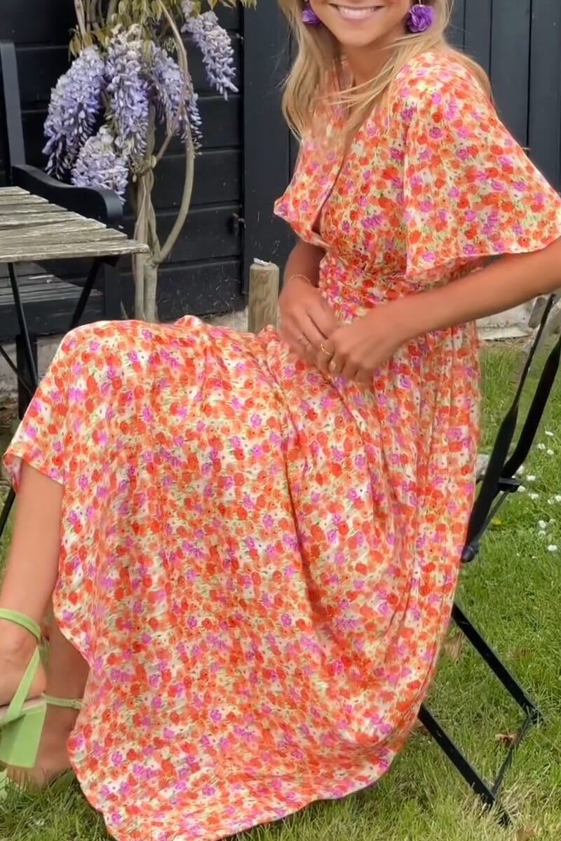 Sandra™ | Robe Maxi Élégante avec Décolleté en V