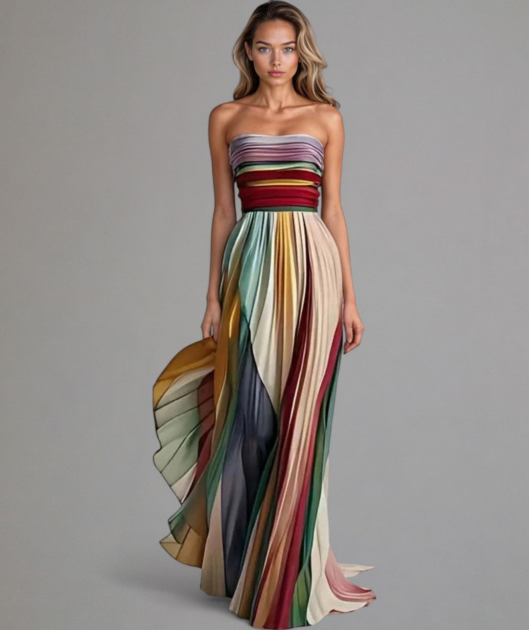 Fiorella™ | Robe colorée sans manches