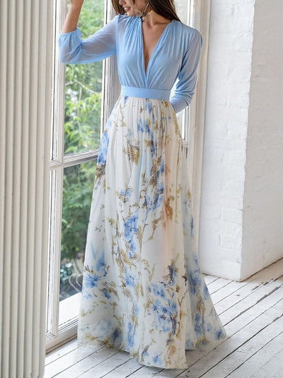 Tess™ | Robe Longue à Imprimé Floral