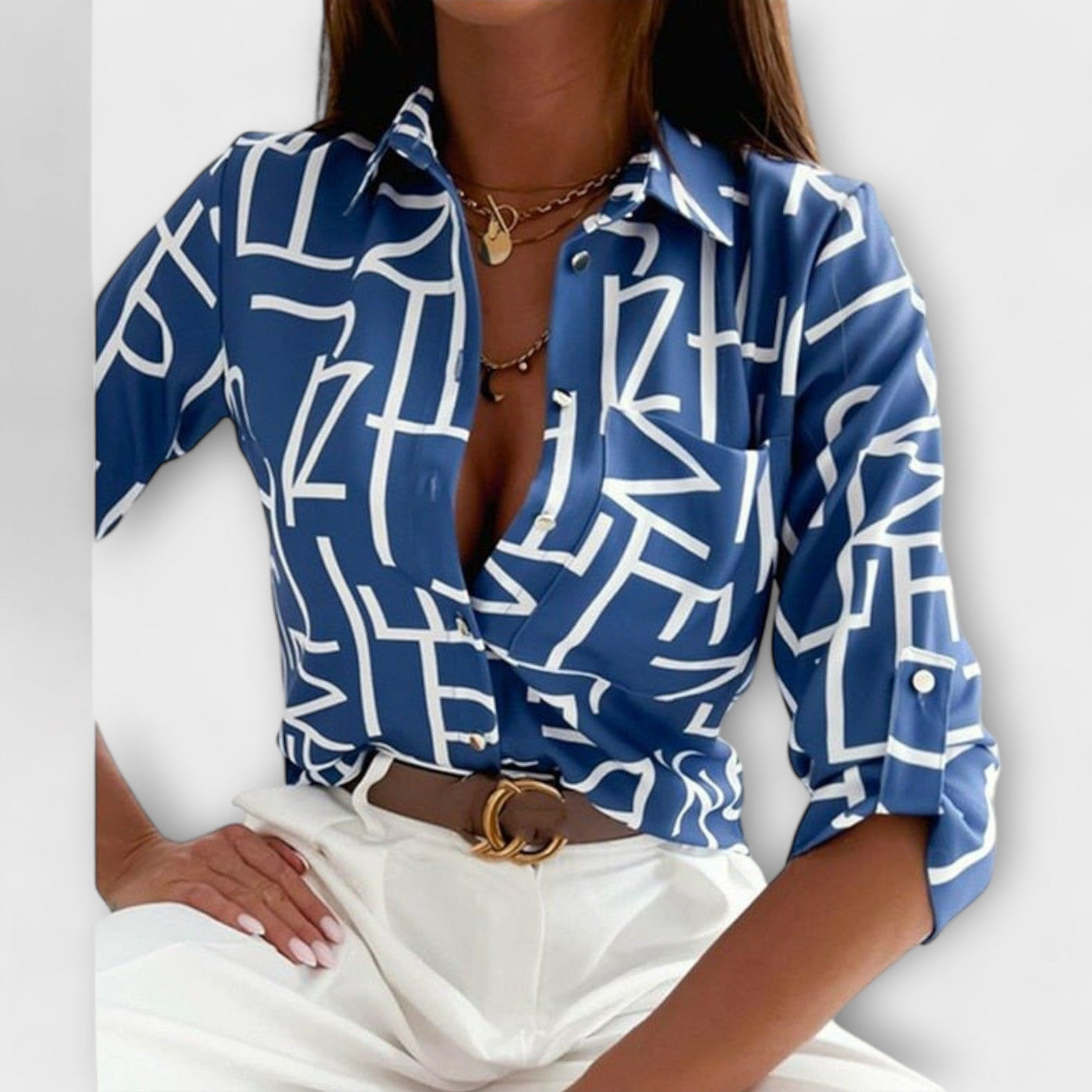 Blouse à col classique
