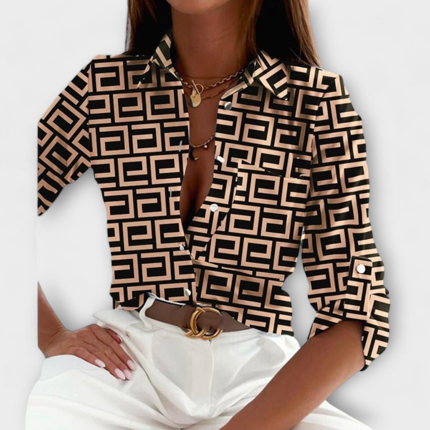 Blouse à col classique