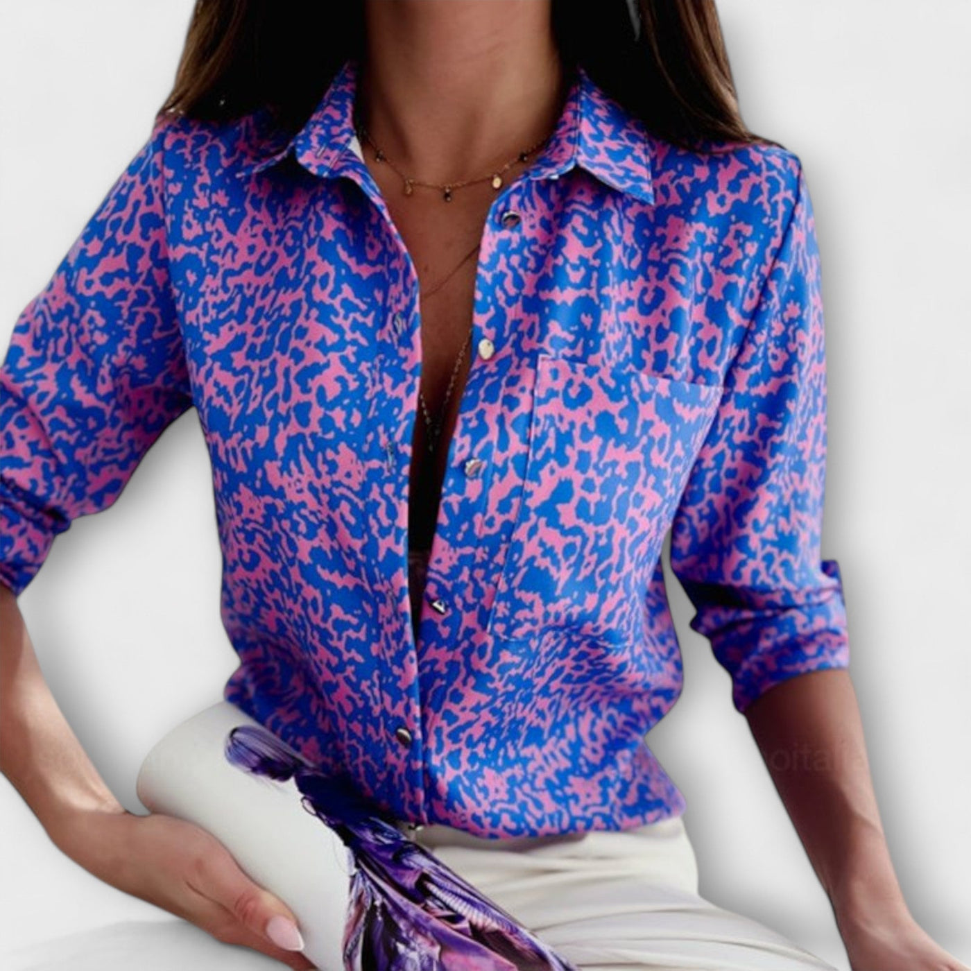 Blouse à col classique